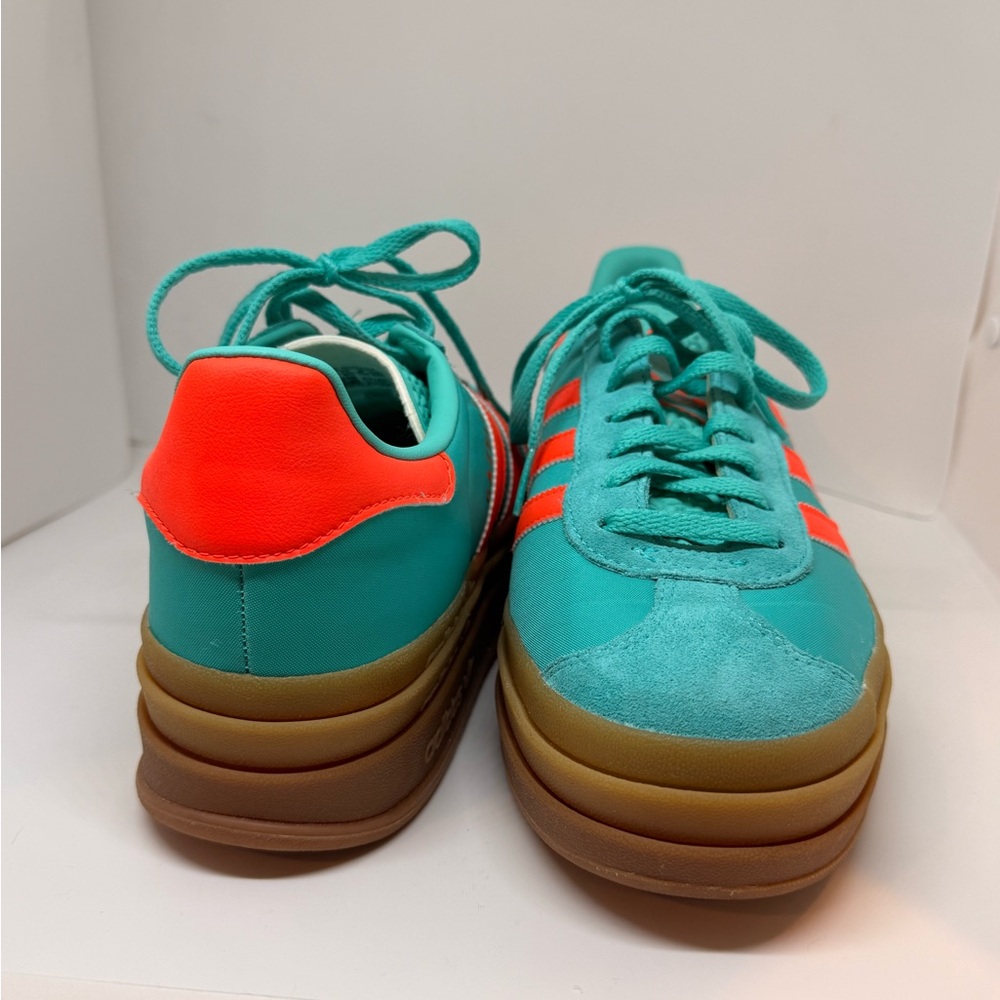 adidas Teal and Orange GazelleWomen's Sneakers - Picture 6 of 6